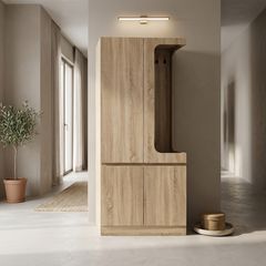 Έπιπλο εισόδου Feby pakoworld sonoma 80x50.5x190εκ
