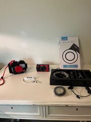 Κάμερα Olympus TG-6 Tough με Υποβρύχια Θήκη PT-059 - Άριστη Κατάσταση + WEEFINE Ringlight 3000