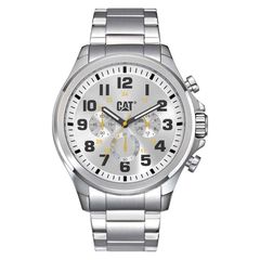 Ρολόι CATERPILLAR Operator 1.2 Chronograph Silver Stainless Steel Bracelet