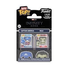 Funko Bitty Pop! 2-Pack: Marvel - Cap & Hulk #Vinyl Figures