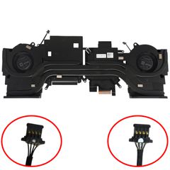 Ανεμιστηράκι Laptop - CPU GPU Cooling Fan and Heatsink για Dell G15 5520 5521 5525 2022 060XK7 0XF50C XF50C 60XK7 CN-060XK7 AT3LP001ZSL AT3LQ001ZSL 71S1-C180 71S1-C190 EG75071S1-C180-S9A EG75071S1-C19
