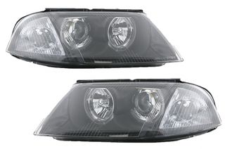 Προβολείς Κατάλληλοι Για Vw Passat 3BG B5 (09.2000-03.2005) 2 Ζάντες Halo Μαύροι