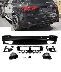 Σπόϊλερ πίσω προφυλακτήρα Black κατάλληλο για MERCEDES GLE (W167) (2019-On) ΧΩΡΙΣ ΤΡΥΠΕΣ PDC / ΜΕ ΜΠΟΥΚΕΣ-thumb-1