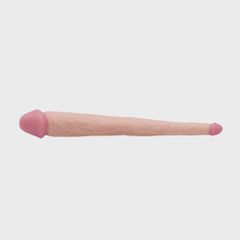Realistic Double Dildo, PVC, Natural, 36 cm-thumb-2