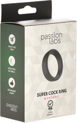 Penis Ring Large Super Cock Ring Silicon Black Passion Labs-thumb-1