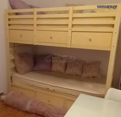 Πωλείται κουκέτα μασίφ ξύλο - Κρεβάτι εναμισάρι με 3 συρτάρια