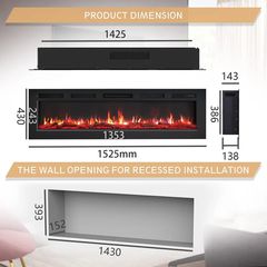 PAN150EL Ηλεκτρικό Τζάκι 150cm-thumb-1