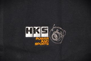 Ανδρικό κοντομάνικο γιακά μπλούζα πόλο T-Shirt HKS Turbo Rally με κεντητά λογότυπα Μ L XL καινούργιο-thumb-6