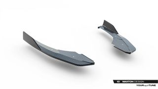 Prepreg Carbon Fiber Πίσω Πλευρικοί Splitters Audi RS3 Sportback 8Y Facelift-thumb-5