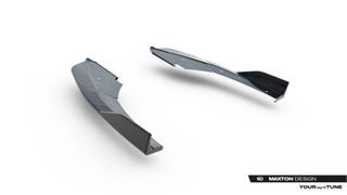 Prepreg Carbon Fiber Πίσω Πλευρικοί Splitters Audi RS3 Sportback 8Y Facelift-thumb-6