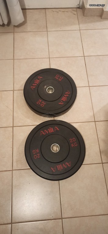 2 bumper δίσκοι φ50 20 κιλοι Αmila