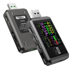 FNIRSI USB tester φόρτισης FNB48P, USB/micro USB/USB-C