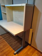 Γραφείο βιβλιοθηκη ξύλο λακα-thumb-3