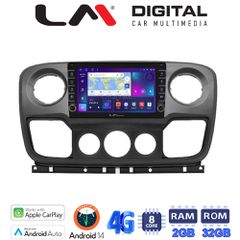 LM Digital - LM ZG8503 GPS Οθόνη OEM Multimedia Αυτοκινήτου για NISSAN NV400 2011 > 2020 OPEL Movano 2011> 2020 RENAULT Master III 2010 > 2019 (CarPlay/AndroidAuto/BT/GPS/WIFI/GPRS)