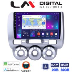 LM Digital - LM ZN4730 GPS Οθόνη OEM Multimedia Αυτοκινήτου για HONDA JAZZ 2002>2009 (CarPlay/AndroidAuto/BT/GPS/WIFI/GPRS)