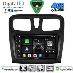 DIGITAL IQ BXK 19108SQ_CPAA (9inc) MULTIMEDIA TABLET for DACIA LOGAN – SANDERO mod. 2012-2019 | Pancarshop