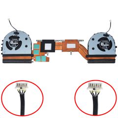 Ανεμιστηράκι Laptop - CPU and GPU Cooling Fan για Lenovo ThinkPad P1 Gen 3 20TH 20TJ X1 Extreme 3rd Gen 20TK 20TL 5H40Y67588 5H40Y67590 with Heatsink 12pin ( Κωδ.81757 )