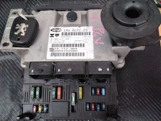 PEUGEOT 206 SET IMMO MARELLI IAW 6LP2.03,HW 9647498180,SW 9654722680,BSI E02-00