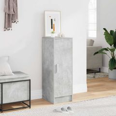 vidaXL Παπουτσοθήκη Γκρι Σκυροδέματος 32 x 35 x 92 εκ. από Επεξ. Ξύλο