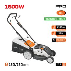 EM4016 Ηλεκτρική Χλοοκοπτική Μηχανή 38cm 1600W - ΗΛΕΚΤΡΙΚΕΣ - NAKAYAMA PRO (#084389)