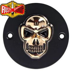 Skull point cover. Black/chrome