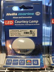 Φωτιστικό Σκαλιού Hella Marine LED Courtesy Light Easy Fit Step Lamp Blue - Φωτιστικό Σκαλιού Hella Led Courtesy Lamp Μπλε 12/24 VOLT