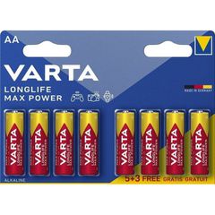 Varta Longlife Max Mignon Battery AA B5+3
