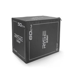 Πλειομετρικό Κουτί Plyo Box Raw Rise 40x50x60 cm - Μαύρο