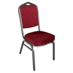 Καρέκλα Catering ArteLibre AUREVIA Κόκκινο/Ασημί Ύφασμα/Μέταλλο 57x40x93cm