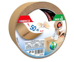 ΤΑΙΝΙΑ ΣΥΣΚΕΥΑΣΙΑΣ 50mm x 50m ΧΑΡΤΙΝΗ ΚΑΦΕ GEKO 18000/106