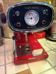 Ariete Cafe Retro - Κόκκινη καφετιέρα για espresso και capuccino.