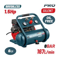 BAT5006 Αεροσυμπιεστής Μονομπλόκ 1.5Hp 6L - ΜΟΝΟΜΠΛΟΚ - BORMANN PRO (#085980)