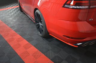 REAR SIDE SPLITTERS V.2 VW GOLF 7 R VARIANT FACELIFT-thumb-1