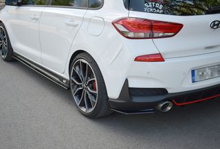 REAR SIDE SPLITTERS HYUNDAI I30 Mk3 N-thumb-1
