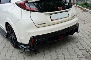 REAR SIDE SPLITTERS HONDA CIVIC IX TYPE R-thumb-1