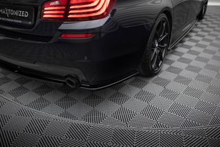 REAR SIDE SPLITTERS for BMW 5 M-Pack Sedan /Touring  F10/F11 (fits two single exhaust ends)