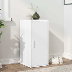 vidaXL Παπουτσοθήκη Λευκή 32 x 35 x 70 εκ. από Επεξ. Ξύλο