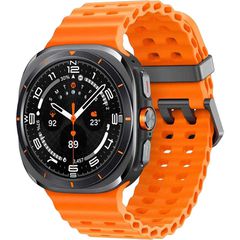 Samsung Galaxy Watch Ultra (L705 2025) LTE 47mm (Region East) 64GB (2GB Ram) Titan Gray Case με Orange Band EU