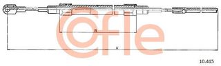 Ντίζα, φρένο ακινητοποίησης COFLE 92.10.415