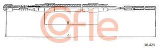 Ντίζα, φρένο ακινητοποίησης COFLE 92.10.423