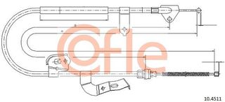 Ντίζα, φρένο ακινητοποίησης COFLE 92.10.4511