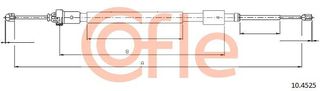 Ντίζα, φρένο ακινητοποίησης COFLE 92.10.4525