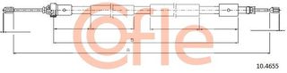 Ντίζα, φρένο ακινητοποίησης COFLE 92.10.4655