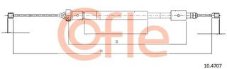 Ντίζα, φρένο ακινητοποίησης COFLE 92.10.4707