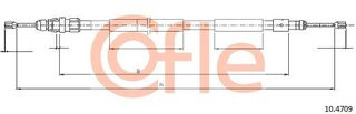 Ντίζα, φρένο ακινητοποίησης COFLE 92.10.4709