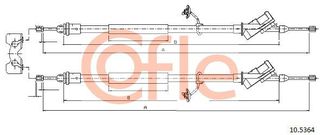 Ντίζα, φρένο ακινητοποίησης COFLE 92.10.5364