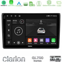 Clarion GL700 Series 8Core Android13 4+64GB Audi A4 B7 Navigation Multimedia Tablet 9" Με Carplay & Android Auto