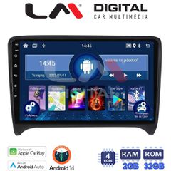 LM Digital - LM ZN4078 GPS Οθόνη OEM Multimedia Αυτοκινήτου για AUDI TT 2007 > 2014 (CarPlay/AndroidAuto/BT/GPS/WIFI/GPRS)