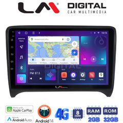 LM Digital - LM ZR8078 GPS Οθόνη OEM Multimedia Αυτοκινήτου για AUDI TT 2007 > 2014 (CarPlay/AndroidAuto/BT/GPS/WIFI/GPRS)