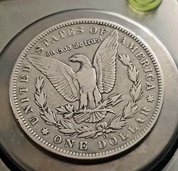 Morgan Silver Dollar 1887 O - Fine-thumb-1